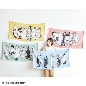 Felissimo 貓部 日本正版 貓咪來搗蛋蓬鬆浴巾 - 四款可選