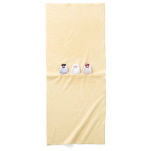 【預訂】 Felissimo YOU+MORE! 日本正版 小鳥停在毛巾上 可愛立體小鳥毛巾 - 三款可選