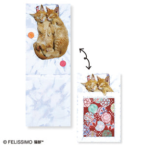 Felissimo貓部 日本製 睡在日式被褥的貓咪便箋簿 Memo Pad- 六款可選