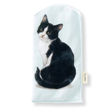 將圖片載入圖庫檢視器 Felissimo貓部 日本正版 坐定定凝視你 貓咪毛巾材質寶特瓶袋 - 六款可選
