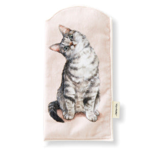 Felissimo貓部 日本正版 坐定定凝視你 貓咪毛巾材質寶特瓶袋 - 六款可選
