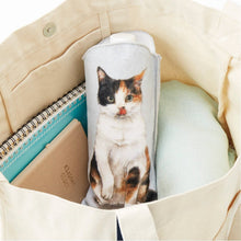 將圖片載入圖庫檢視器 Felissimo貓部 日本正版 坐定定凝視你 貓咪毛巾材質寶特瓶袋 - 六款可選
