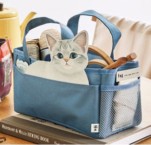Felissimo貓部 日本正版 小東西都變整齊了！貓咪造型收納袋  - 三款可選