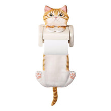將圖片載入圖庫檢視器 Felissimo貓部 日本製 匿喺廁紙後面偷望你！頑皮小貓廁紙架套 - 三款可選
