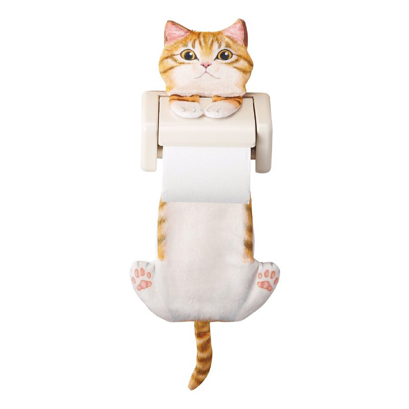 Felissimo貓部 日本製 匿喺廁紙後面偷望你！頑皮小貓廁紙架套 - 三款可選