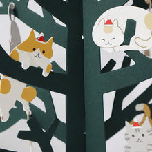 將圖片載入圖庫檢視器 Sanrio 日本正版 貓咪聖誕樹立體聖誕卡
