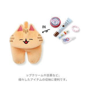 Felissimo貓部 日本正版 與插畫家995老師合作 魅惑的背影 貓鈴鐺收納包 - 四款可選
